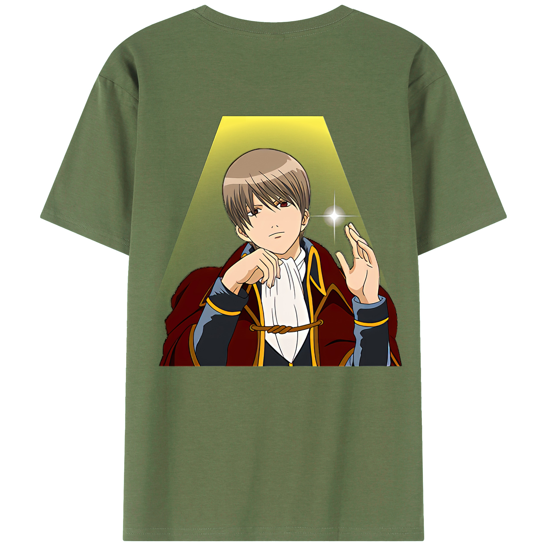 （画像用） ぎんたま 坂田銀時（さかたぎんとき） 神楽 志村新八（しむら しんぱち） GINTAMA Sakata Gintoki Kagura Shimura Shinpachi 綿100％ メンズ半袖Tシャツ（バックプリント） 通気性